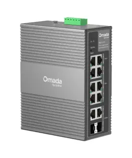 10-портов гигабитов индустриален лесно управляем комутатор TP-Link Omada IES210GPP с 6 PoE+ порта и 2 PoE++