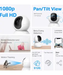 Wi-Fi Pan/Tilt камера за наблюдение TP-Link Tapo C200C