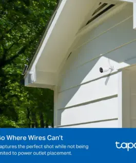 Комплект интелигентна безжична охранителна камера със слънчев панел TP-Link Tapo C425