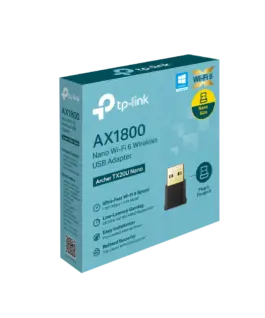 Alternative view of Безжичен USB 2-лентов адаптер TP-Link Archer TX20U Nano AX1800