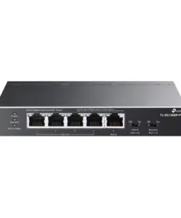 5-портов гигабитов настолен PoE+ комутатор с 1-портов PoE++ вход и 4-портов PoE+изход TP-Link TL-SG1005P-PD