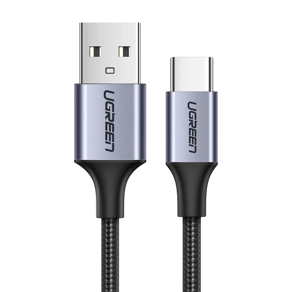 Кабел Ugreen US288 60126 USB-A към USB-C – 1 м - сив