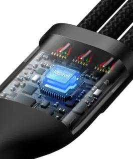 Кабел Baseus Flash Series II USB Type C / USB Type A – USB Type C / Lightning / micro USB 100 W 1.2 м CASS030101 –