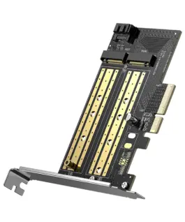 Адаптер за разширителна карта Ugreen PCIe 3.0 x4 към M.2 NVMe drive CM302 - черен