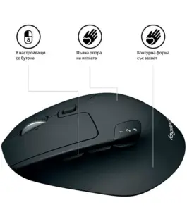 МИШКА LOGITECH M720 – Wireless / Безжична – Black – PN
