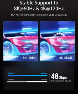 Vention Кабел HDMI v2.1 M / M 1m – 8K Dolby Vision HDR – AANBF