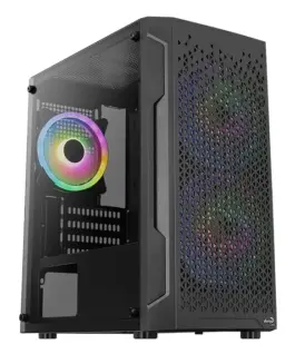 AeroCool кутия Case mATX - Trinity Mini-G-BK-v3 - 3 fans included Tempered Glass