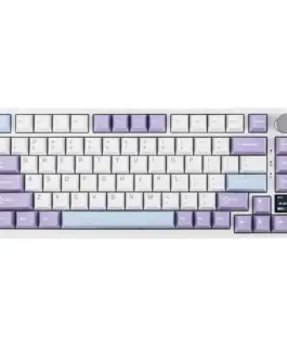 Alternative view of Ajazz геймърска механична клавиатура Wireless Gaming Mechanical Keyboard AK820 PRO - Flying Fish [Linear] (English US), Purple