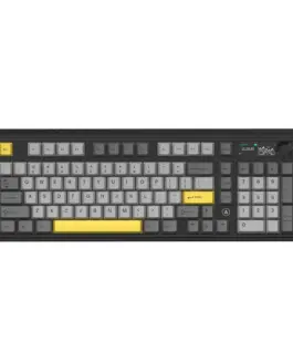 Alternative view of Ajazz геймърска механична клавиатура Wireless Gaming Mechanical Keyboard AK980 V2 - Gift Switch [Linear] (English US), Black, Gray