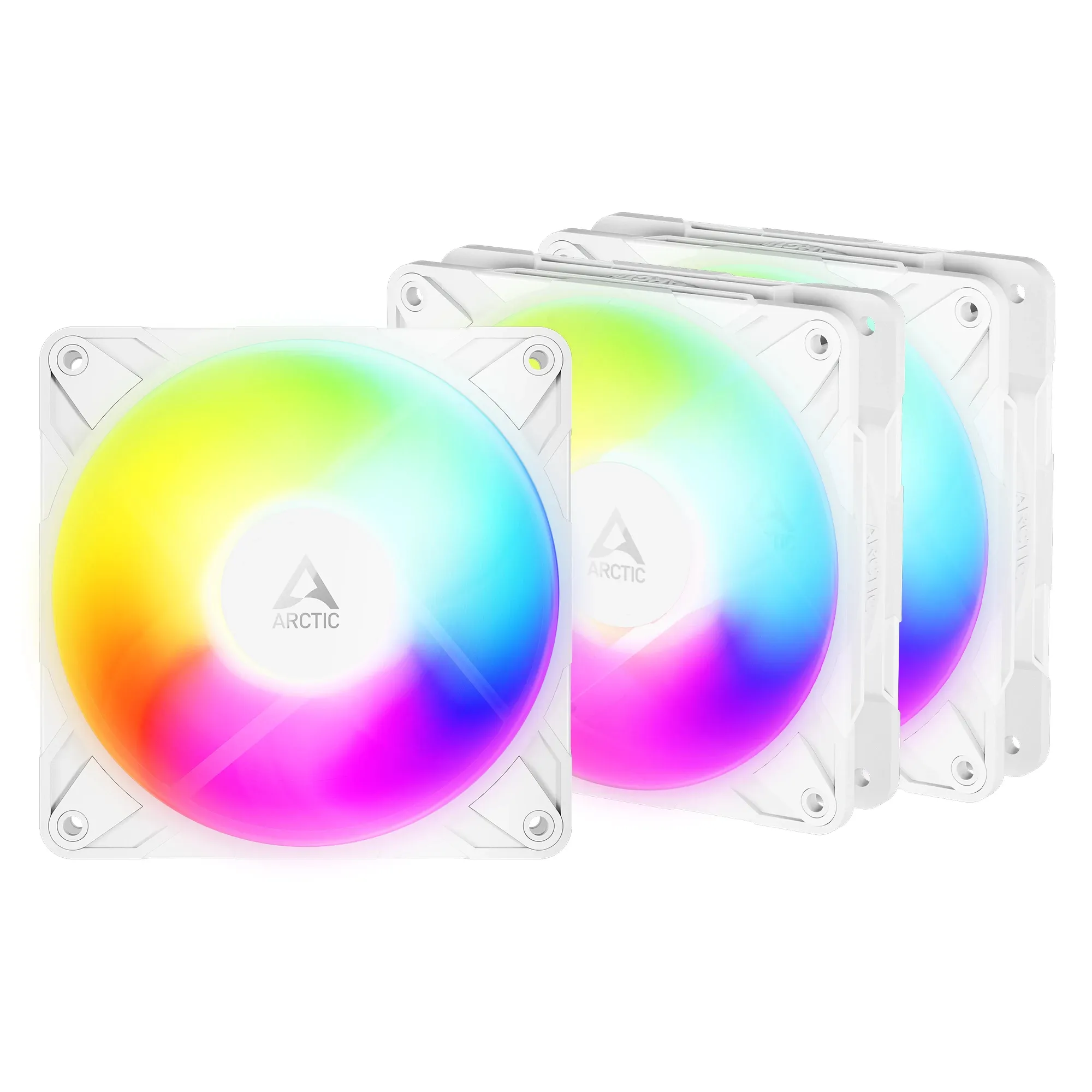 Arctic Комплект вентилатори Fan Pack 3-in-1 - P12 Pro Reverse A-RGB (White)