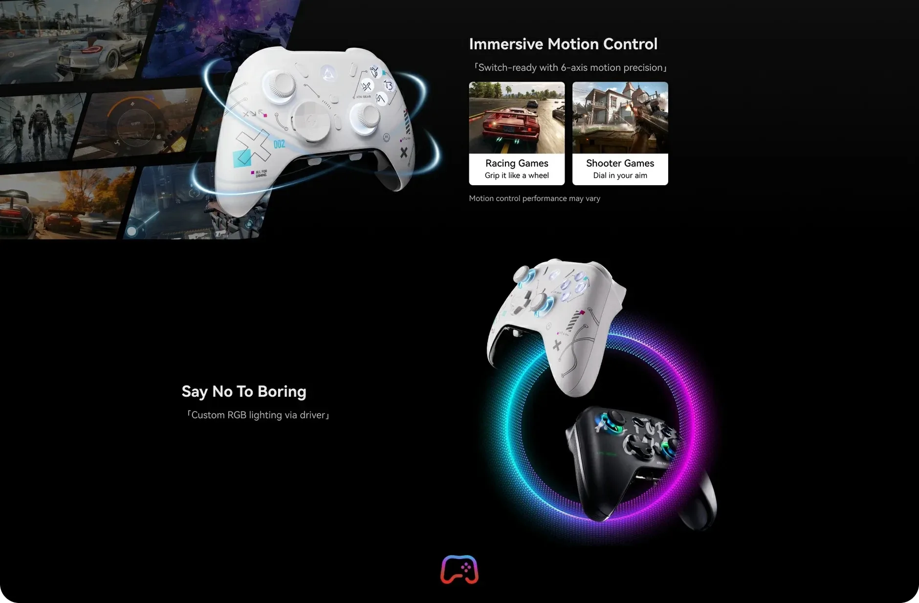 ATK геймпад Gamepad Set Battleaxe Pro - Hall Effect, Wireless, Bluetooth, 1000Hz - Black - Image 18