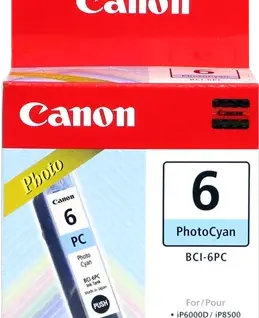 ГЛАВА ЗА CANON iP6000/8500/i900/9100/S800/900/9000/BJC-8200 - Photo cyan - BCI-6PC (BCI6PC) - PN