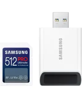 Карта памет Samsung PRO Ultimate Full-Size SDXC UHS-I 512GB U3 V30 USB