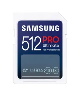 Alternative view of Карта памет Samsung PRO Ultimate Full-Size, SDXC UHS-I, 512GB, U3, V30, USB Адаптер