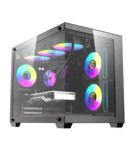 Alternative view of Darkflash кутия Case mATX - B275 PRO Black - 6 x 120 mm Infinity Mirror A-RGB
