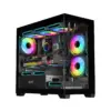 Darkflash кутия Case mATX - DS900M Black - 6 x 120 mm Infinity Mirror A-RGB