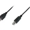 КАБЕЛ USB DIGITUS - USB-A to USB-B - 18 m - Black - PN DB-300102-018-S
