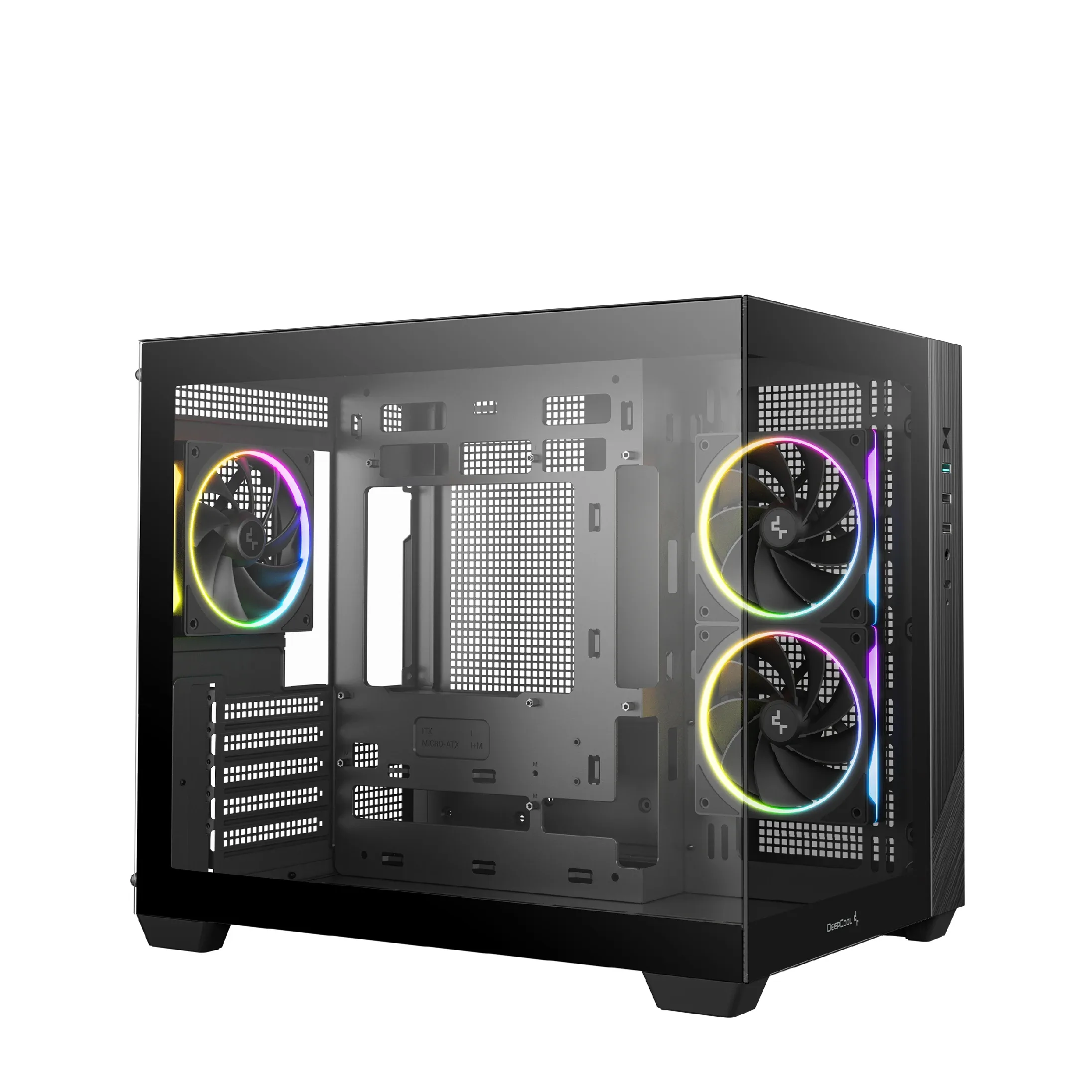 DeepCool кутия Case mATX - CG330 3F - 3 ARGB Fans - Image 2