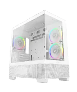 DeepCool кутия Case ATX - CG380 3F WH - 3 ARGB Fans USB-C