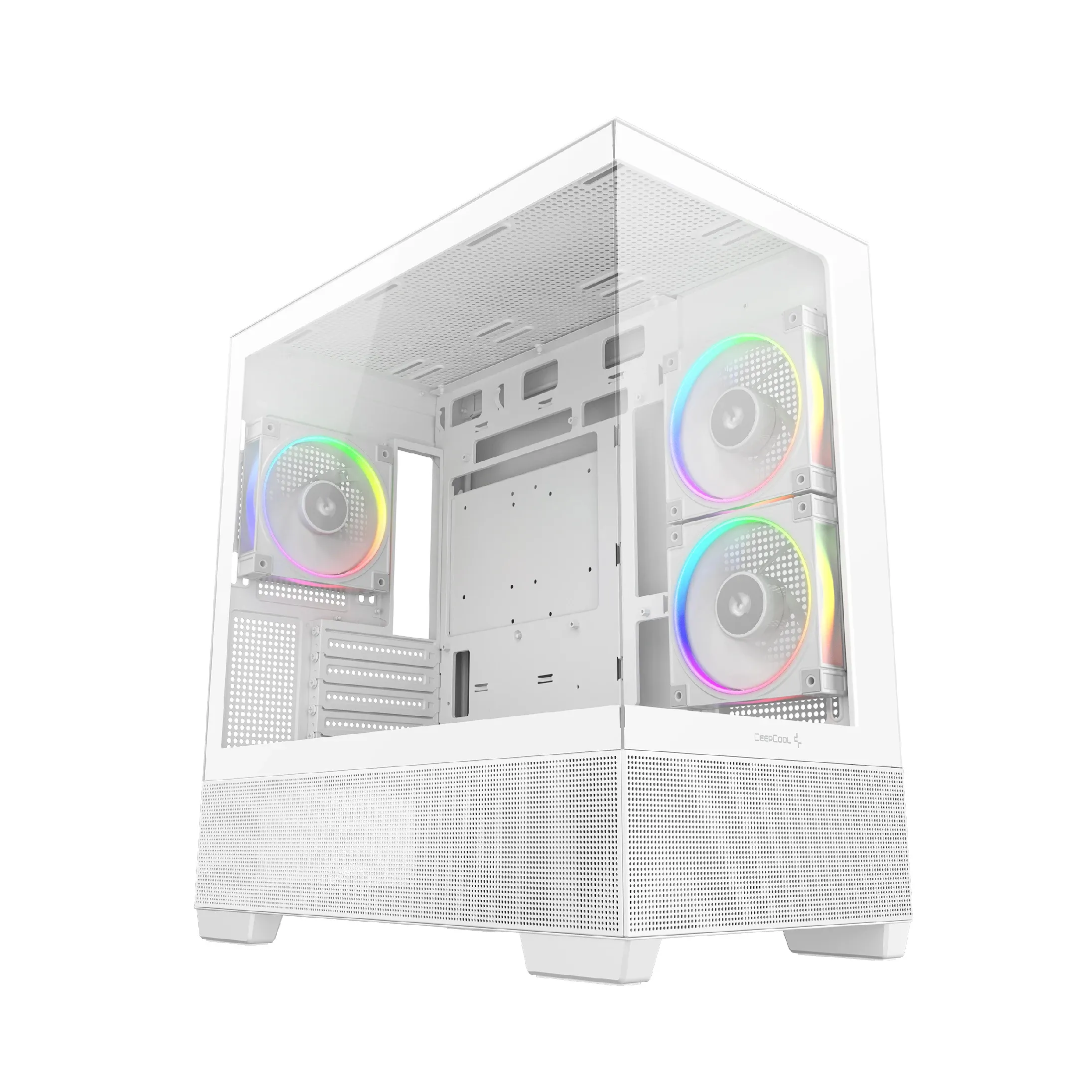 DeepCool кутия Case ATX - CG380 3F WH - 3 ARGB Fans USB-C