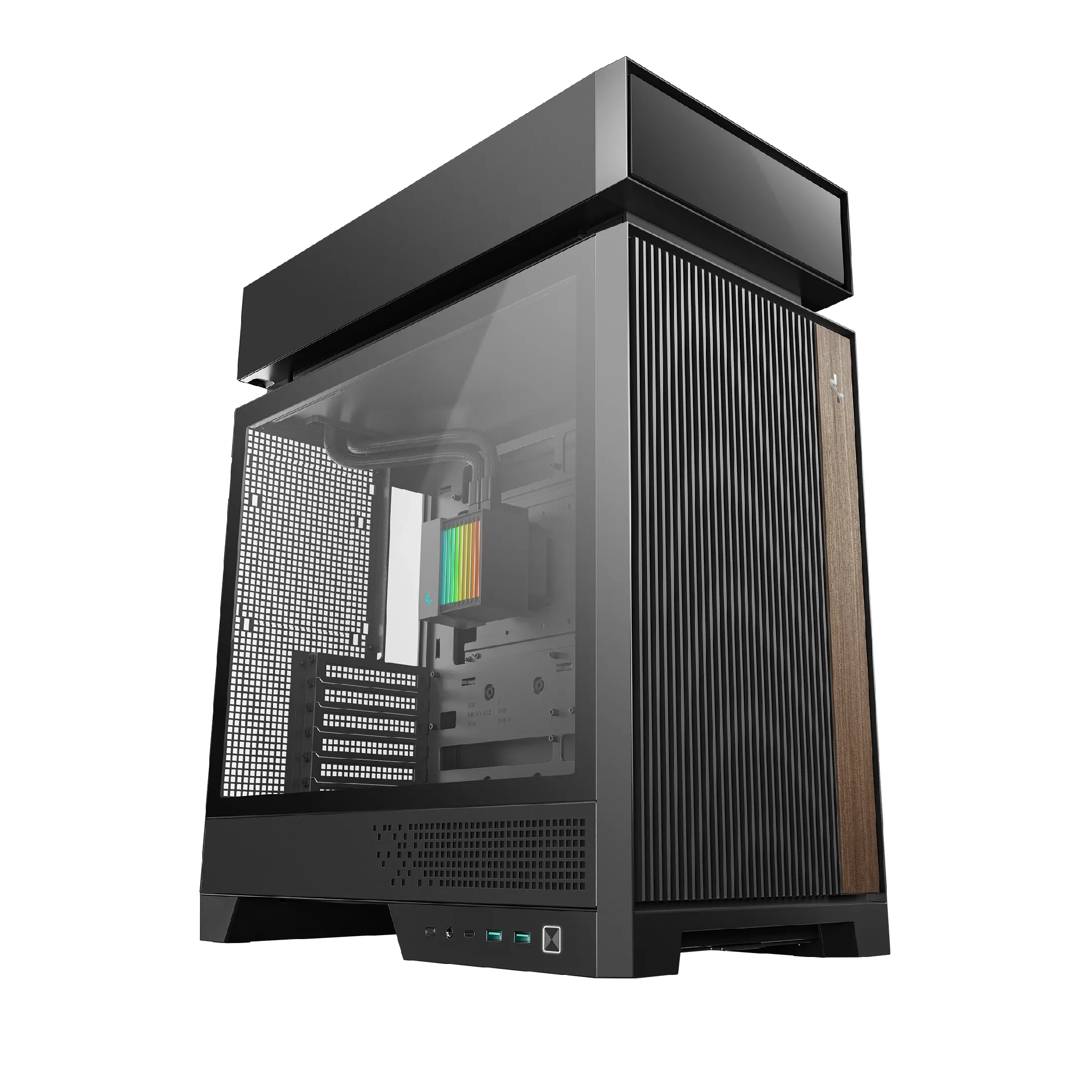 DeepCool кутия Case ATX - CL6600 - Modular Split-Chamber 360 mm AIO Pre-Installed 2 ARGB