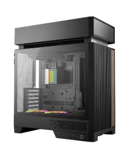 Alternative view of DeepCool кутия Case ATX - CL6600 - Modular Split-Chamber, 360 mm AIO Pre-Installed, 2 ARGB fans