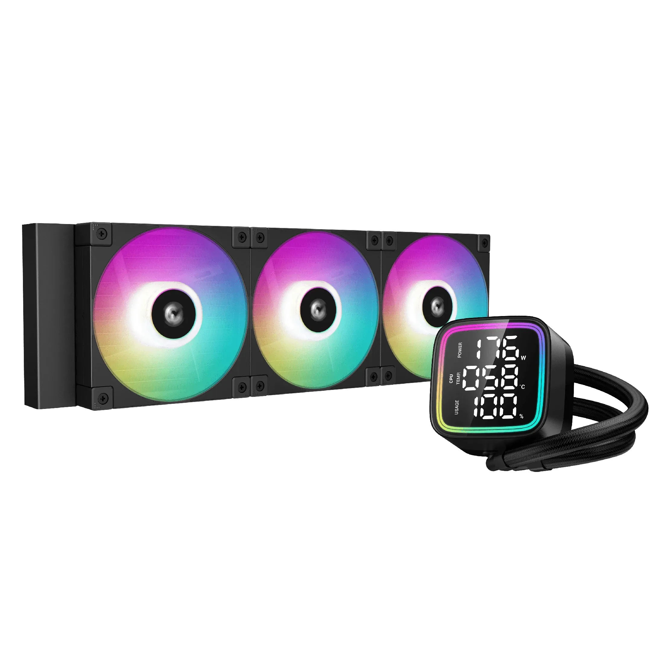 DeepCool водно охлаждане Water Cooling LD360 - LED Display A-RGB