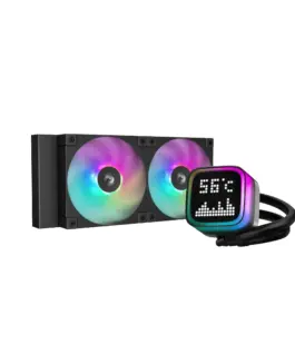 DeepCool водно охлаждане Water Cooling LP240 - LCD Screen A-RGB