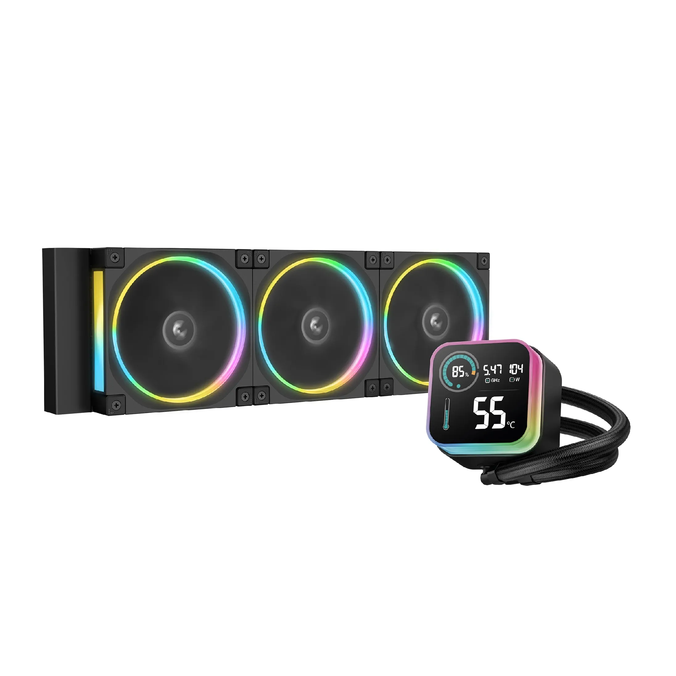 DeepCool водно охлаждане Water Cooling LQ360 ULTRA ARGB - LCD Screen