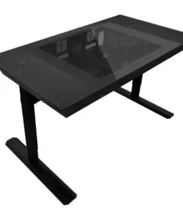 Alternative view of Компютърна кутия в бюро 2 в 1 Lian Li DK07 - Black