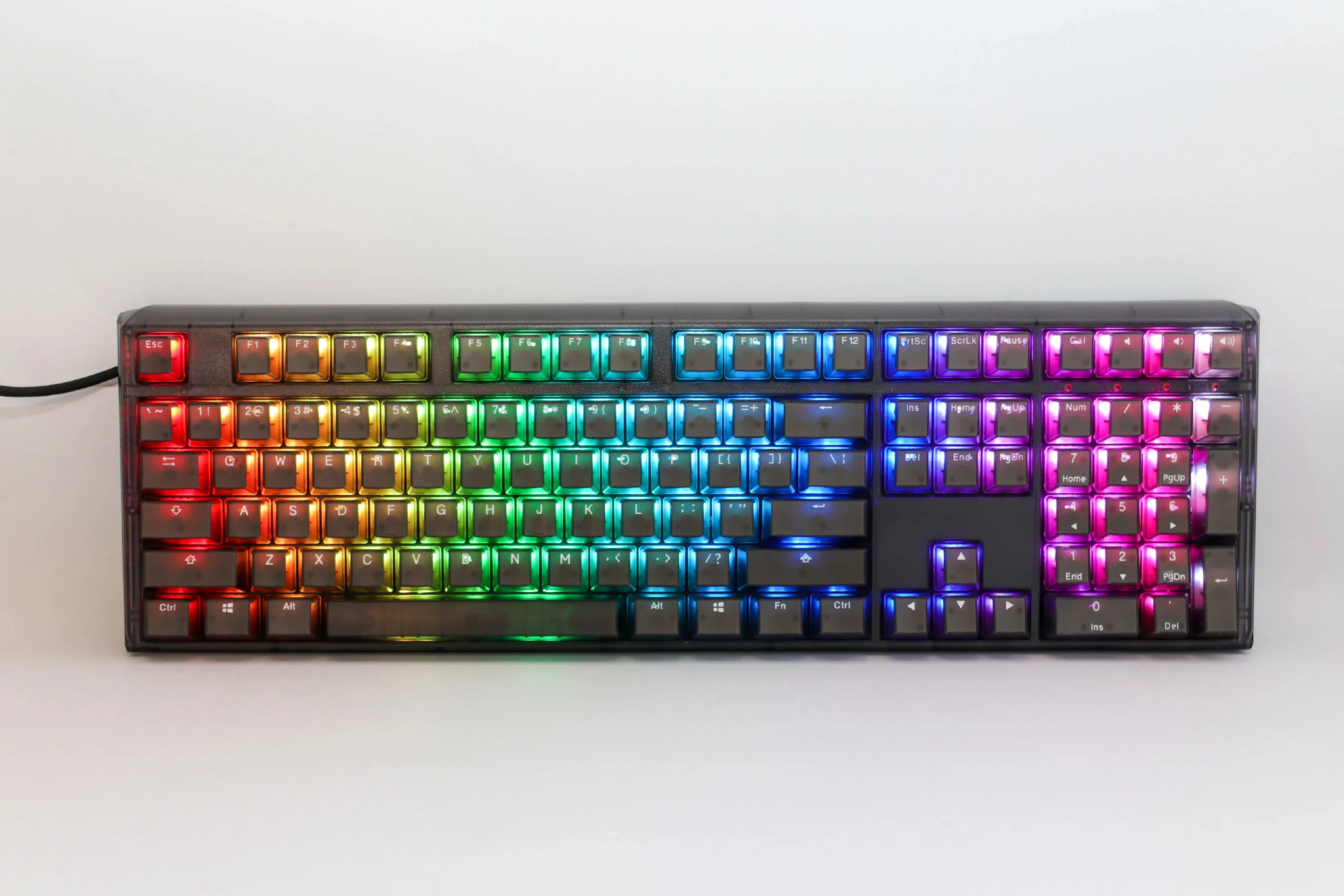 Ducky професионална геймърска механична клавиатура Professional Gaming Mechanical Keyboard One 3 Aura Black - Cherry MX RGB Brown Switches