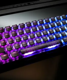 Ducky професионална геймърска механична клавиатура Professional Gaming Mechanical Keyboard One 3 Mini Aura Black – Cherry MX RGB Brown