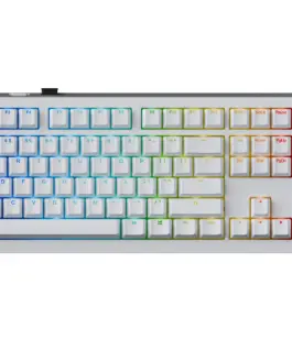 Ducky професионална геймърска механична клавиатура Professional Gaming Mechanical Keyboard One X Wireless White - Ducky AI Switches