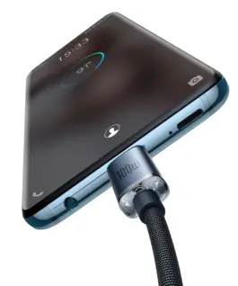 Кабел Baseus Crystal Shine Type-C към Type-C 100W черен 2 м