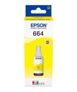 БУТИЛКА МАСТИЛО ЗА EPSON EcoTank L100/L110/L200/L210/L300/L355/L550/L1455 - Ink Bottle - Yellow - /664/ - T6644 - PN