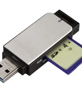 Card Reader HAMA - USB 3.0 SD/MicroSD  - Silver - PN 00123900