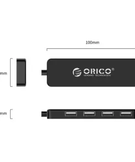 Orico хъб USB2.0 HUB 4 port Black – FL01-BK