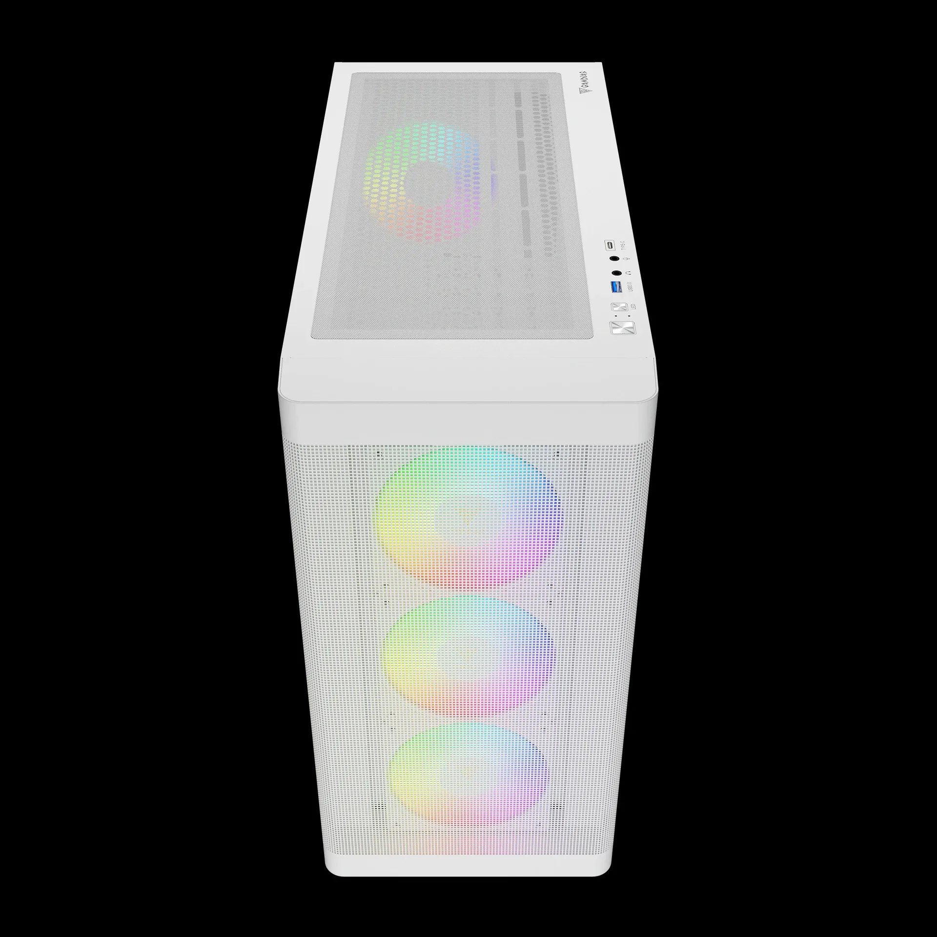 Gamdias кутия Case E-ATX - ATHENA M3 White - USB-C, 4 x 120 mm A-RGB, Mesh, Tempered Glass - Image 63