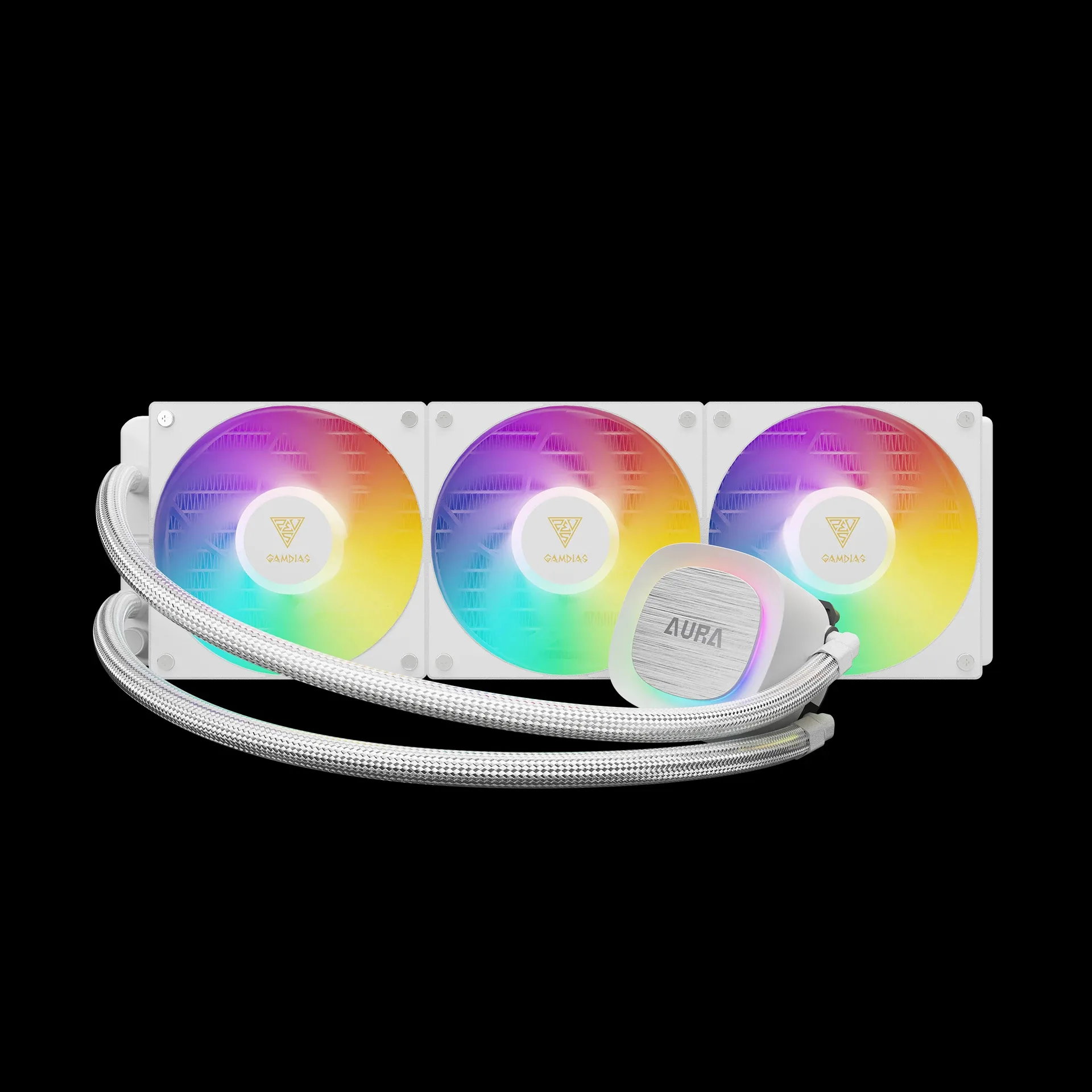 Gamdias водно охлаждане Water Cooling 360mm - AURA GL360 v2 WH - aRGB - Image 57