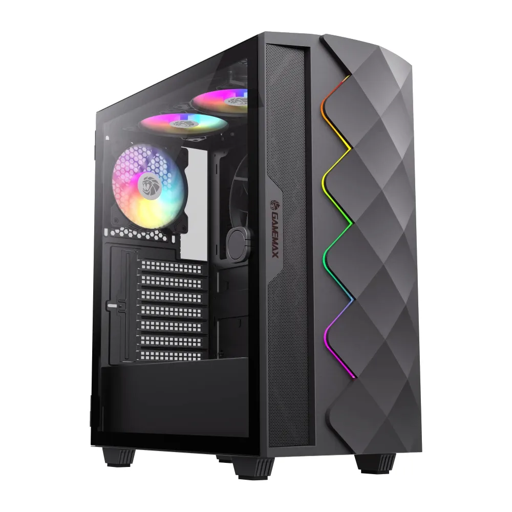 Gamemax кутия Case EATX - Diamond CP A-RGB