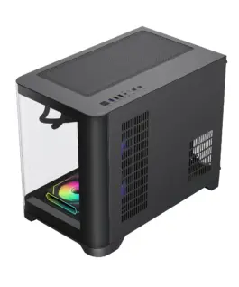 Gamemax кутия Case mATX – HYPE-M Black – 3 x 120 mm Addressable RGB