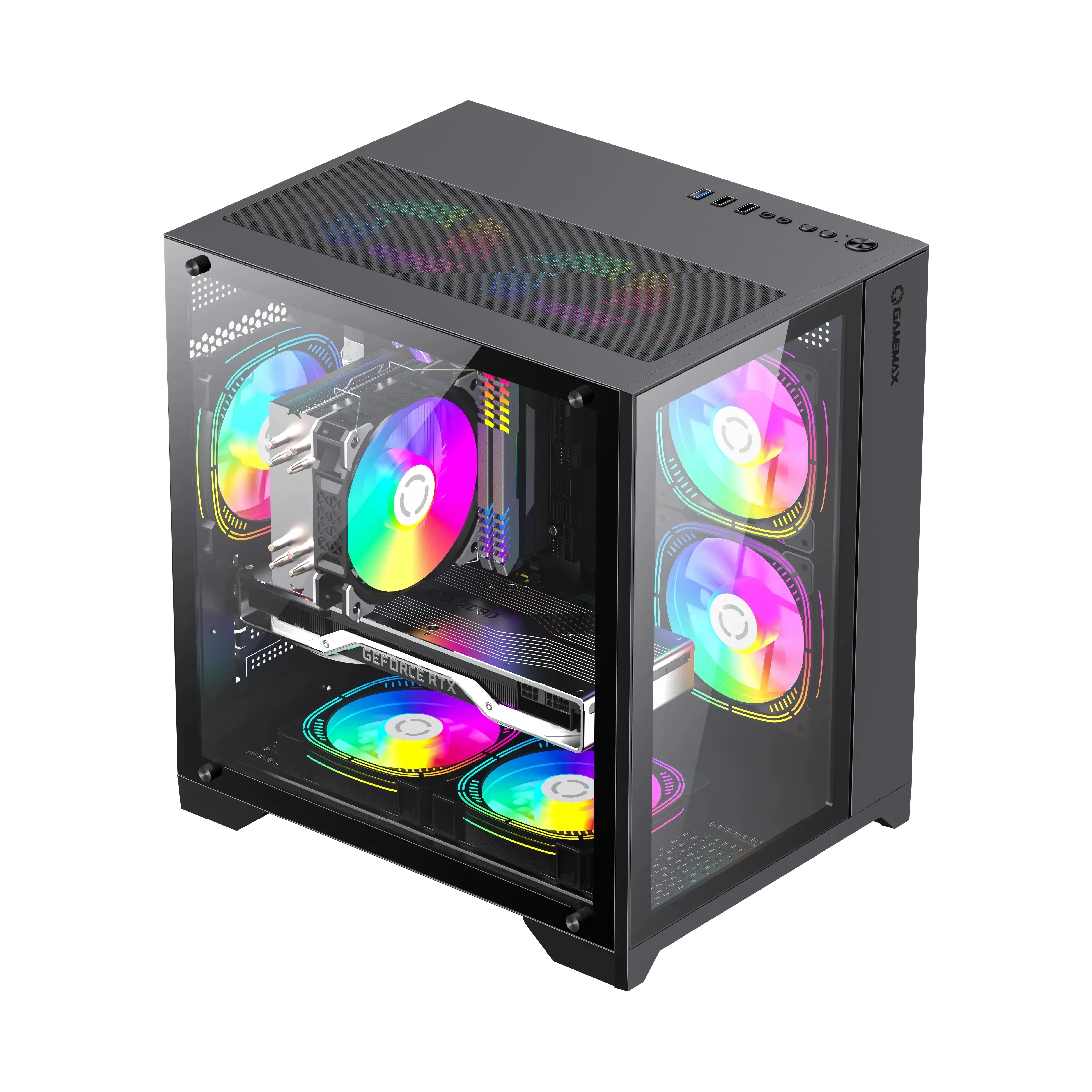 Gamemax кутия Case mATX - Infinity Mini Black - Image 43