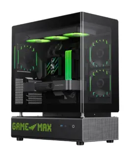 Gamemax кутия Case ATX - N90 BG - Addressable RGB Modular Dual-Chamber