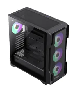 Gamemax кутия Case EATX – SIEGE Black – Addressable RGB