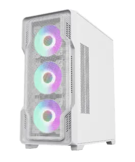 Gamemax кутия Case EATX – SIEGE White – Addressable RGB