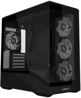 Alternative view of Кутия за компютър Lian Li Vector V100 MINI ARGB Mid-Tower, Tempered Glass - Black