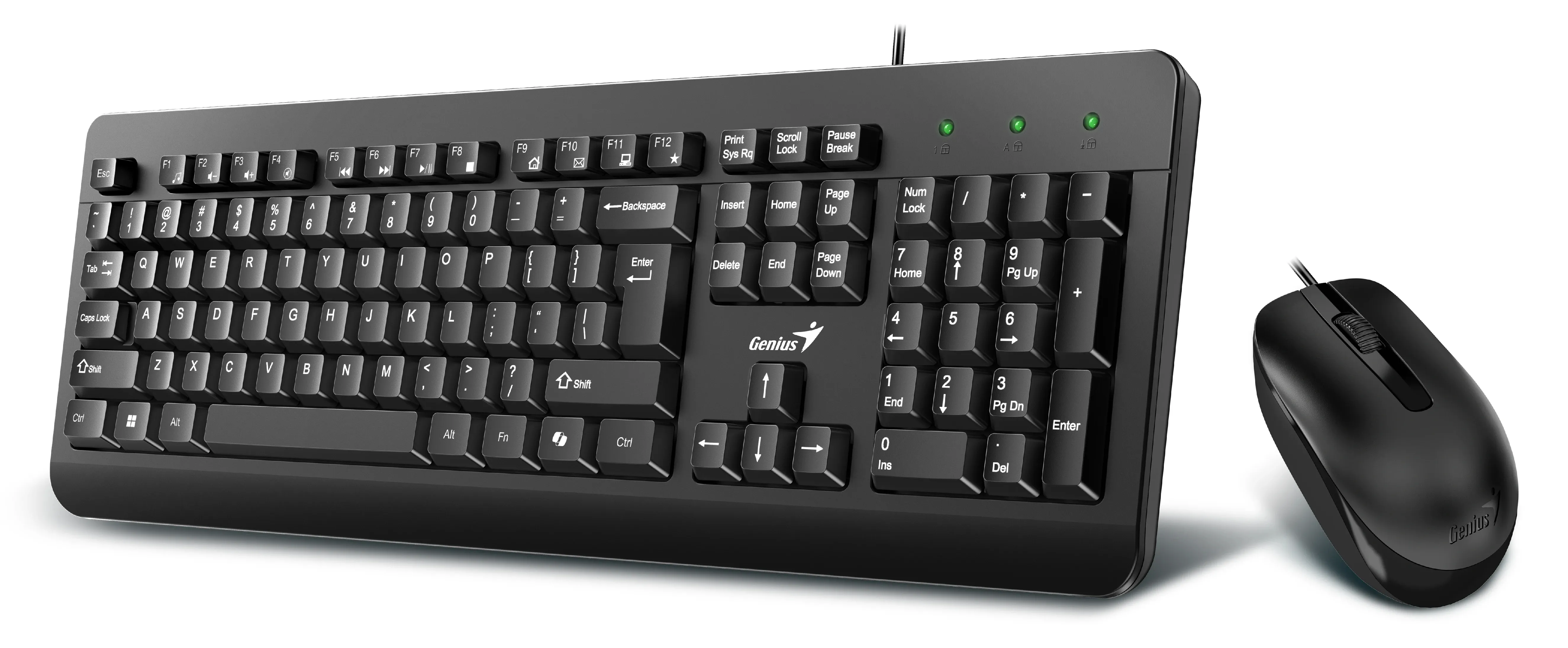 Genius клавиатура и мишка Keyboard and Mouse - KM-160 Black - AI BG USB