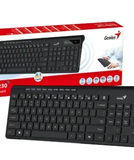 Genius клавиатура кирилизирана безжична Wireless Slim Keyboard SlimStar 7230 Black – AI