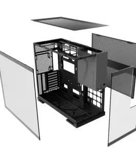 Geometric Future кутия Case EATX – Model 5 Black/Grey – 5 x 140 mm aRGB fans