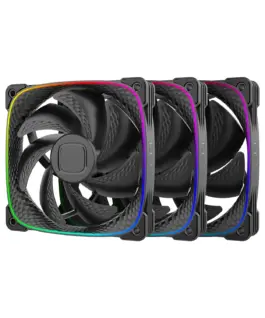 Geometric Future Комплект вентилатори Fan Pack 3-in-1 - Squama 2503B Black